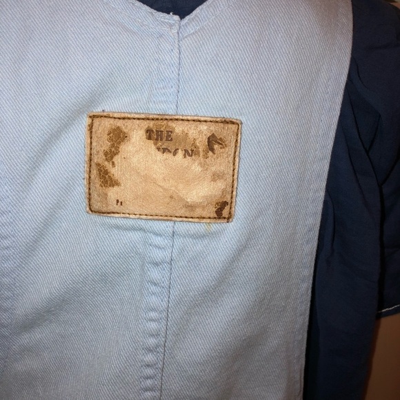 Moda Int. Baby Blue Vintage Short Overalls Medium - Picture 10 of 16